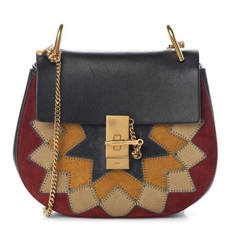 CHLOE Suede Calfskin Wonder Woman Patchwork 